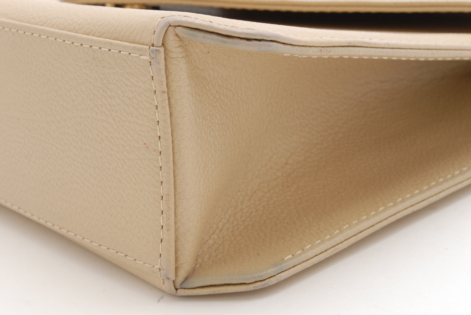 Yves Saint Laurent YSL Hand Shoulder Bag - Ivory, Leather