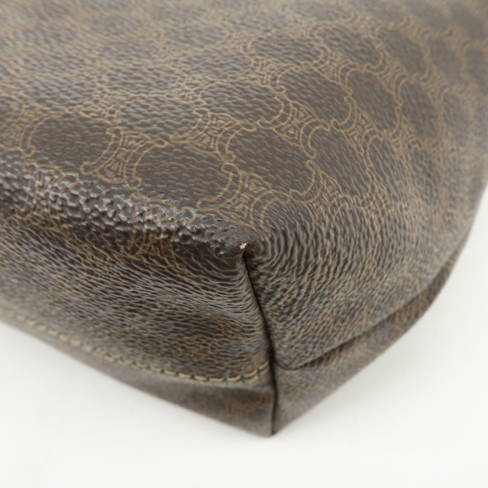 Celine Macadam Hand Bag - Brown, PVC Leather