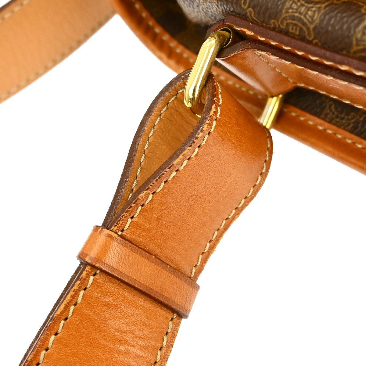 Celine Macadam Shoulder Bag - Brown, Leather