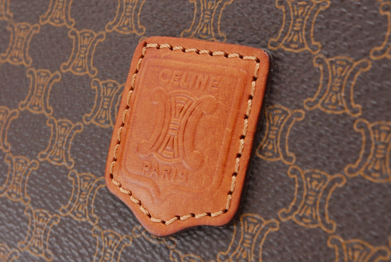 Celine Macadam Clutch Bag - Brown, Leather and PVC