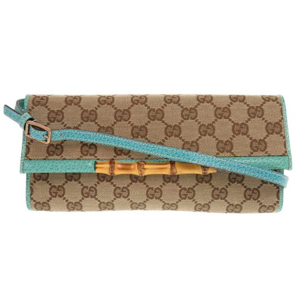 Gucci Shoulder Bag - Blue/Beige, GG Canvas