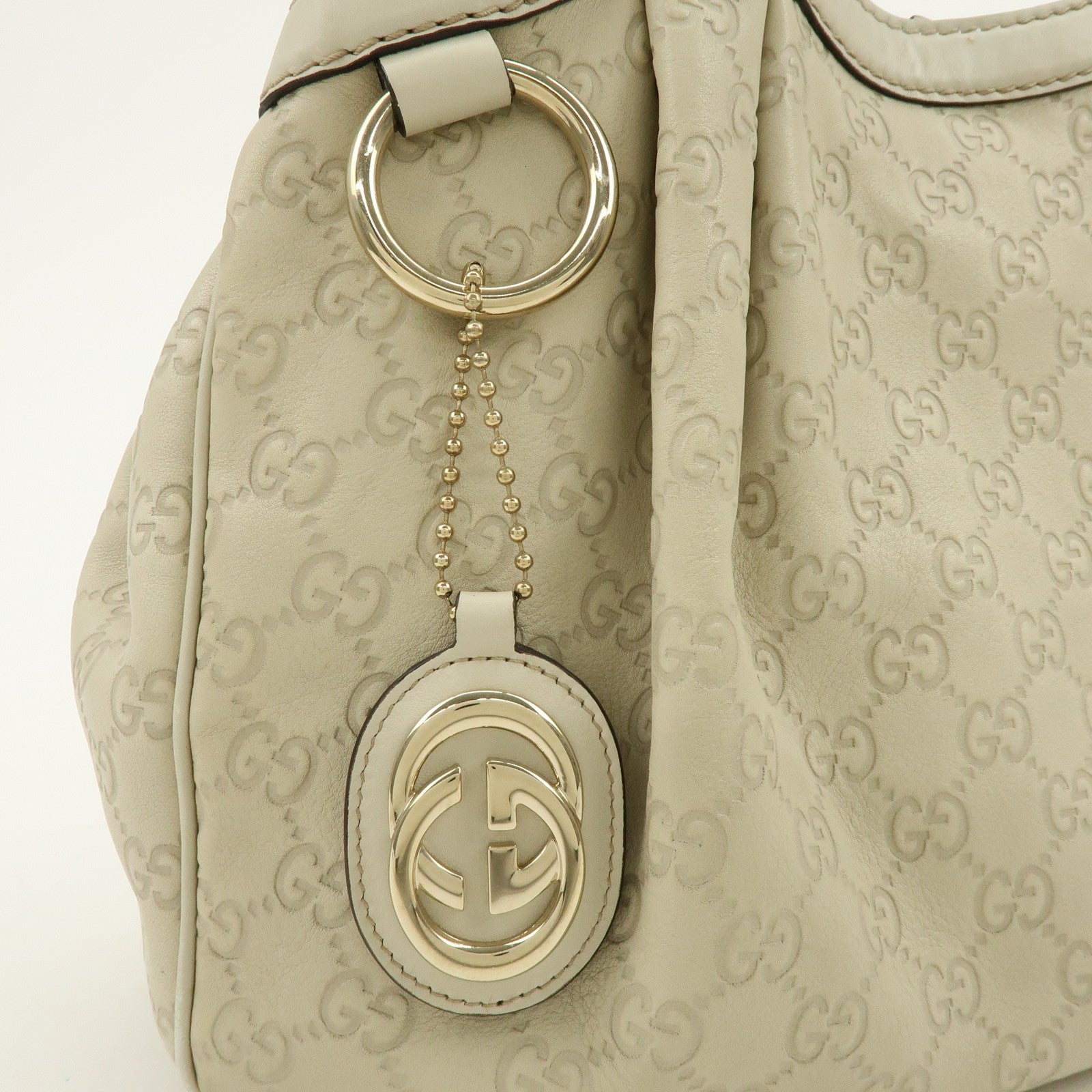 Gucci Sukey Guccissima Leather Tote Bag - White, Leather