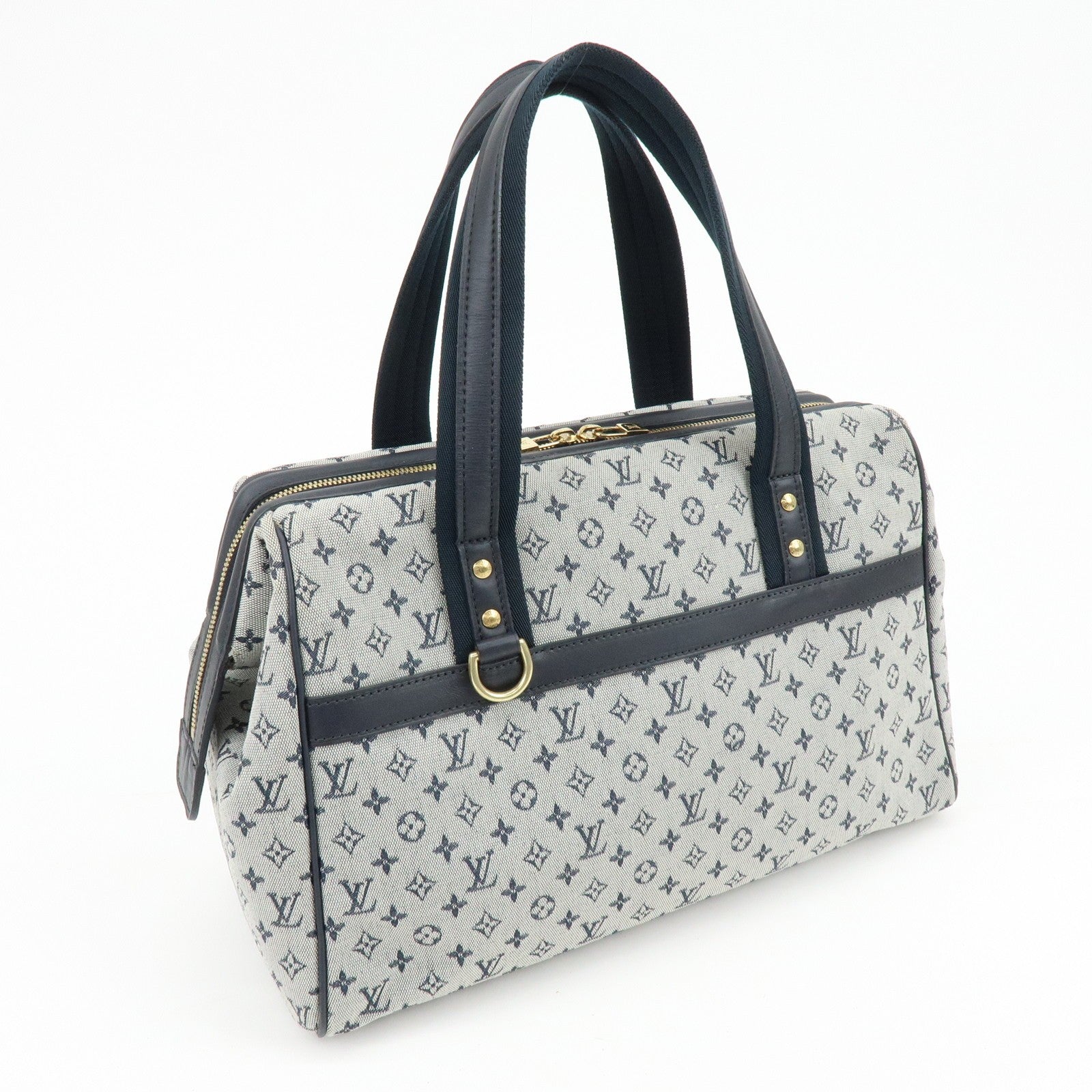 LOUIS VUITTON Monogram Mini Lin Navy Josephine GM