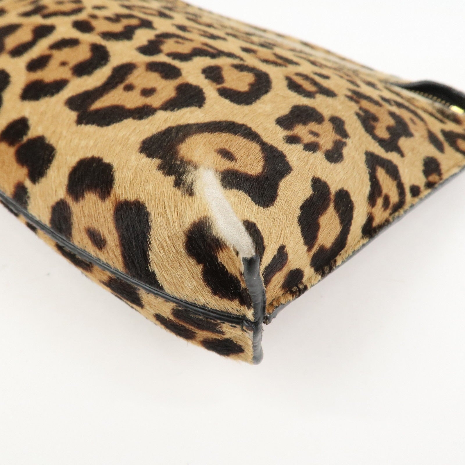 Loewe Anagram Logo Clutch Bag - Leopard, Unborn Calf Leather