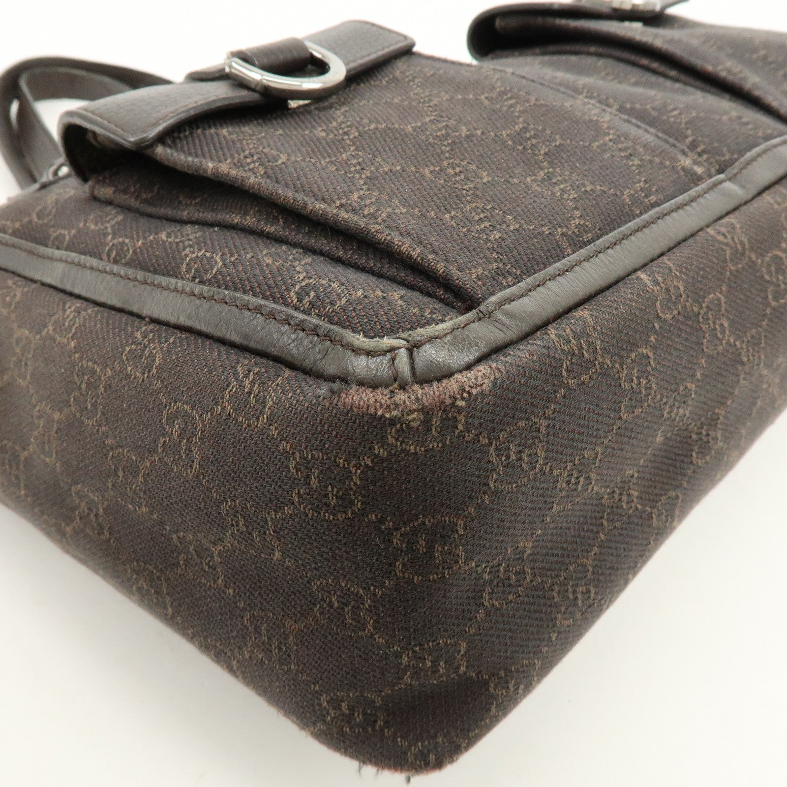 Gucci Abbey Tote Bag - Brown, GG Canvas, Leather