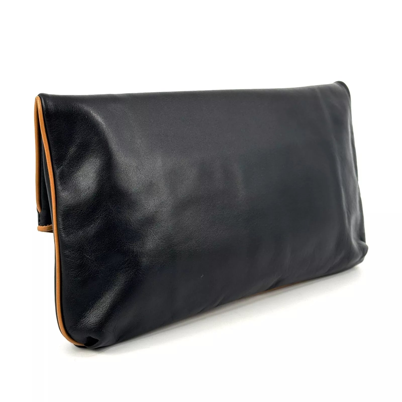 CELINE Triomphe Clutch - Black, Leather