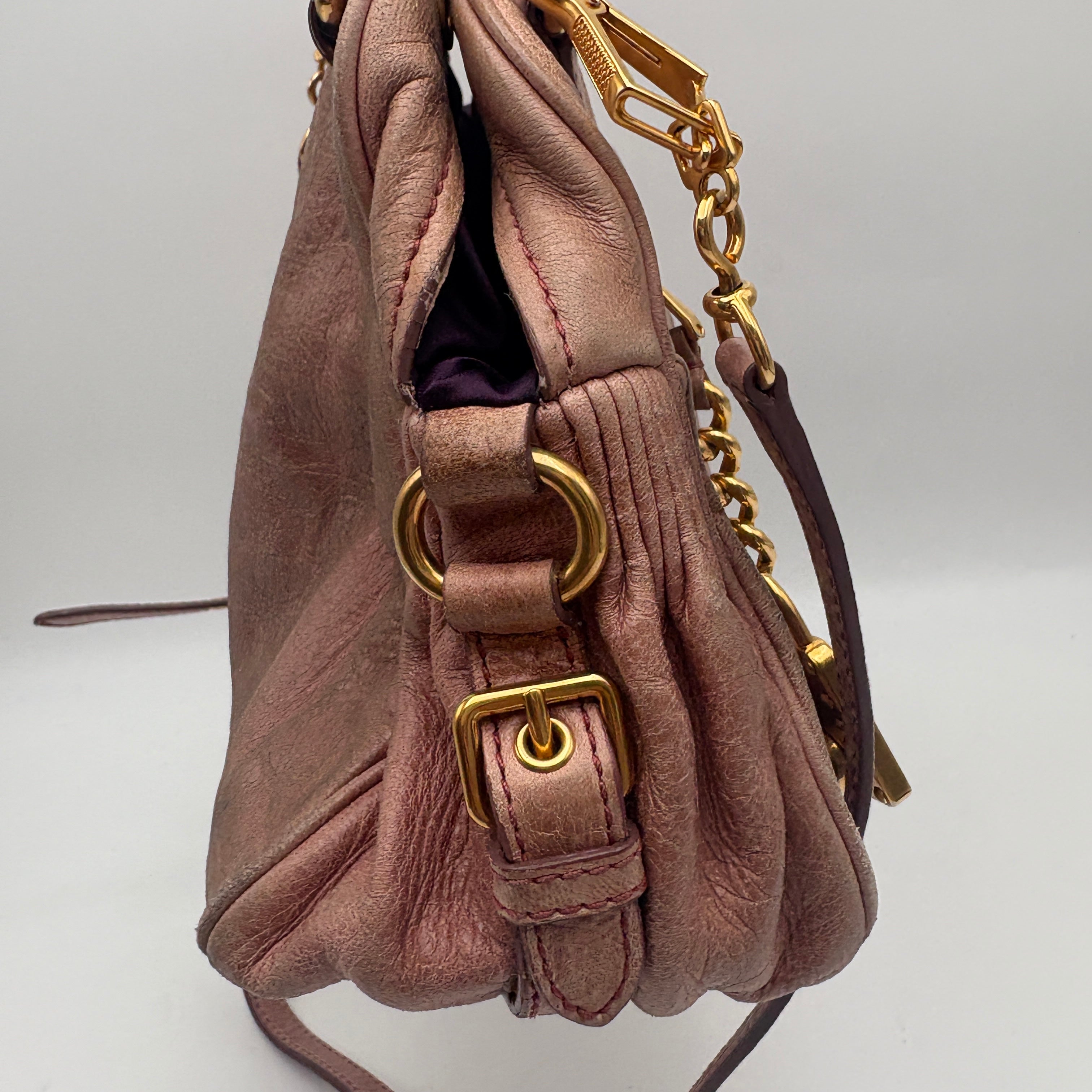 Miu Miu leather Pink Bag