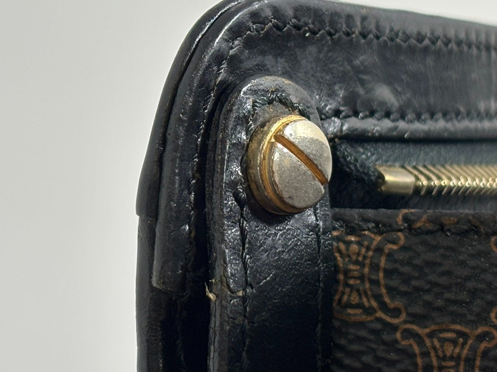 Celine Macadam Clutch Bag - Black, PVC Leather