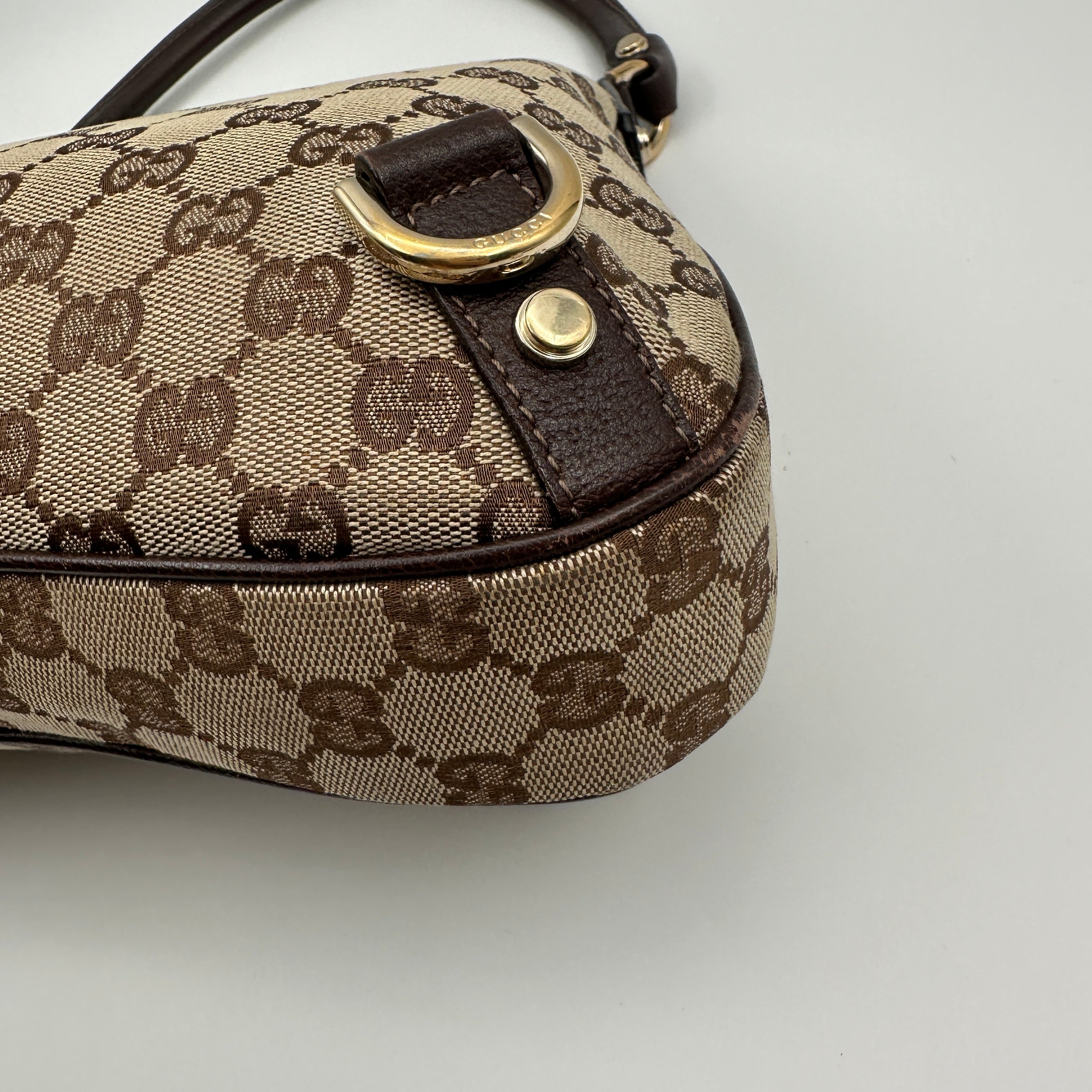 GG Monogram Abbey D-Ring Hobo Small Shoulder Bag