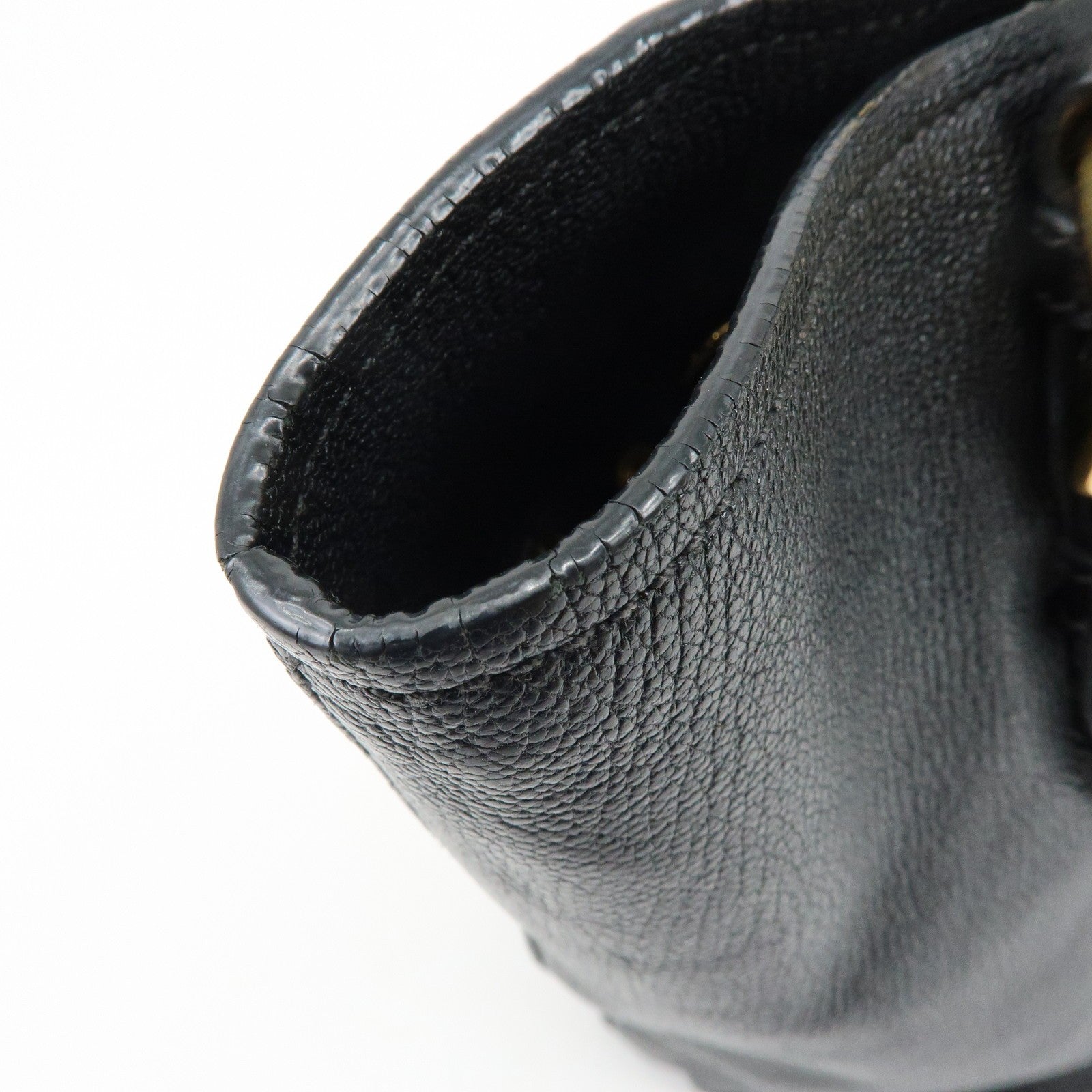Miu Miu Madras Hand Bag - Black, Leather