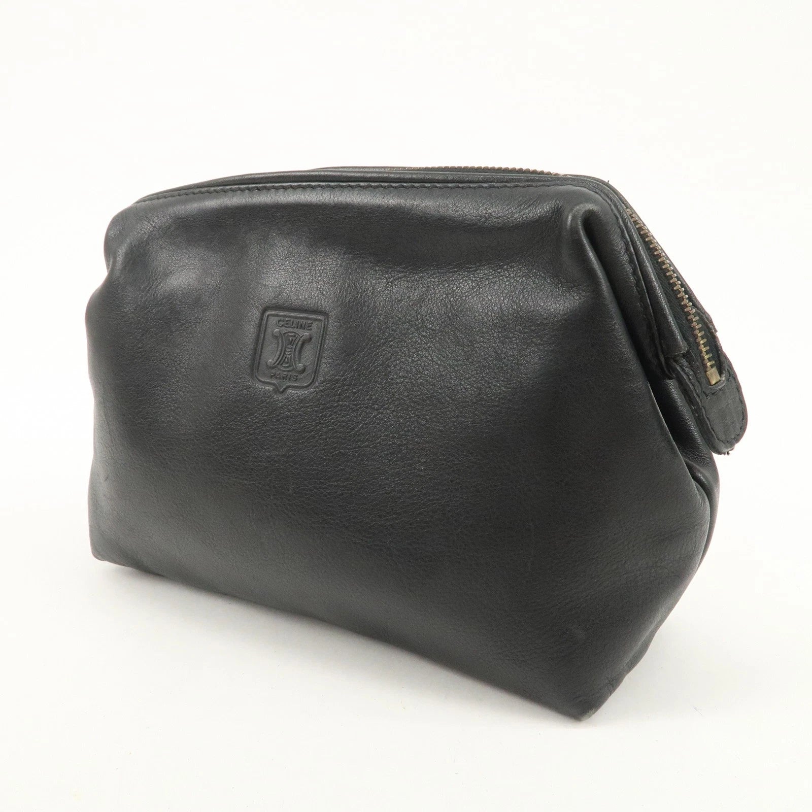 CELINE Clutch - Black, Leather