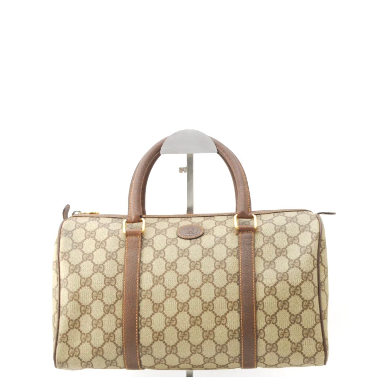 Gucci GG Supreme Boston Bag - Brown, PVC Leather