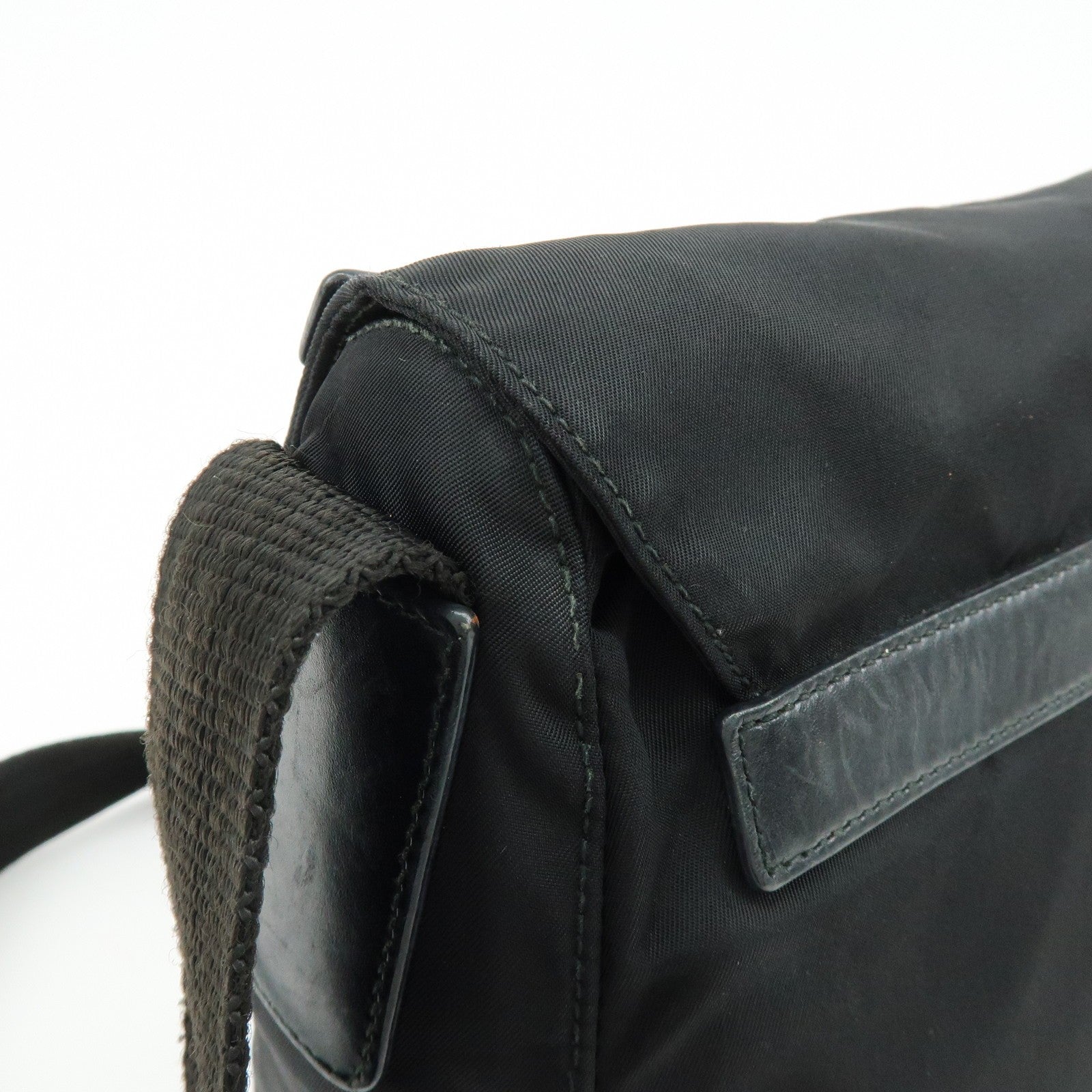 Prada BT8994 Shoulder Bag - Black, Nylon and Leather