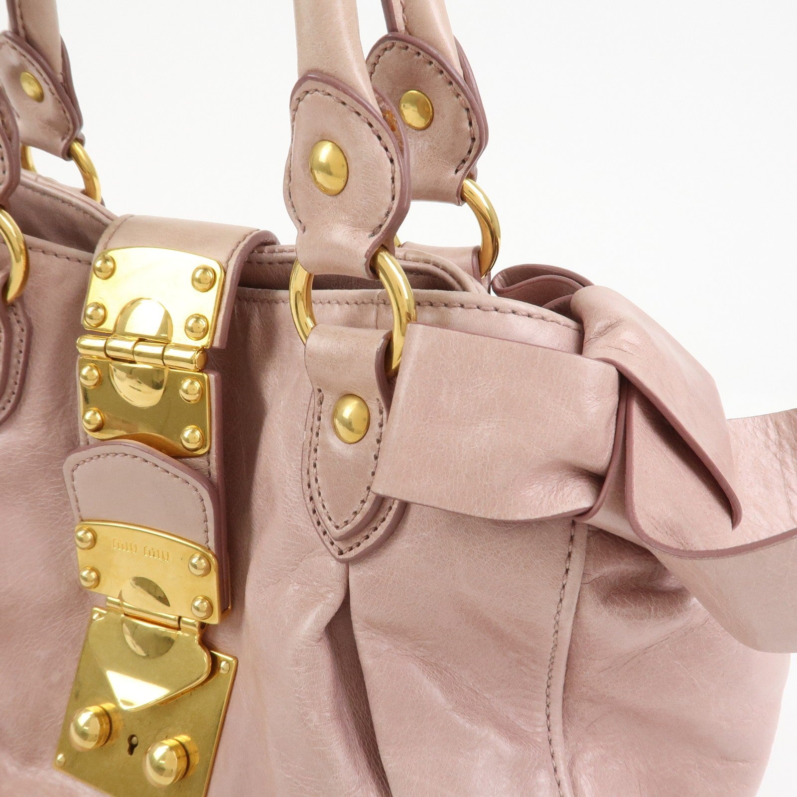 Miu Miu Hand Shoulder Bag - Pink, Leather