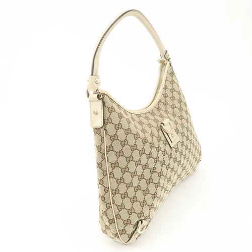 Gucci Abbey Shoulder Bag - Beige, Canvas