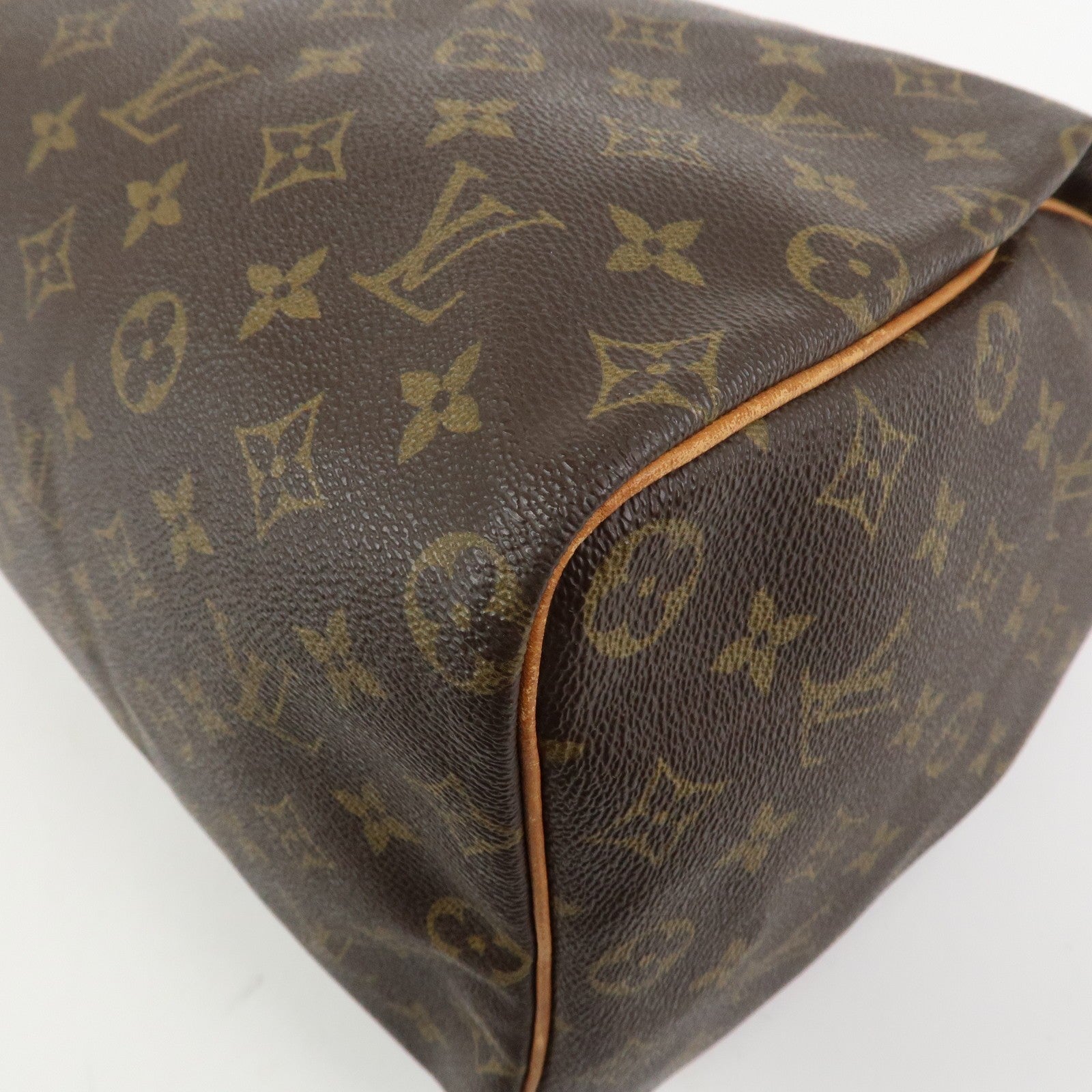 Louis Vuitton Monogram Speedy 40 Hand Bag - Brown, Monogram Canvas