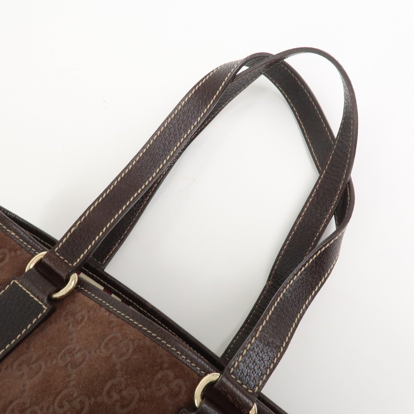 Gucci Tote Bag - Brown, Suede Leather