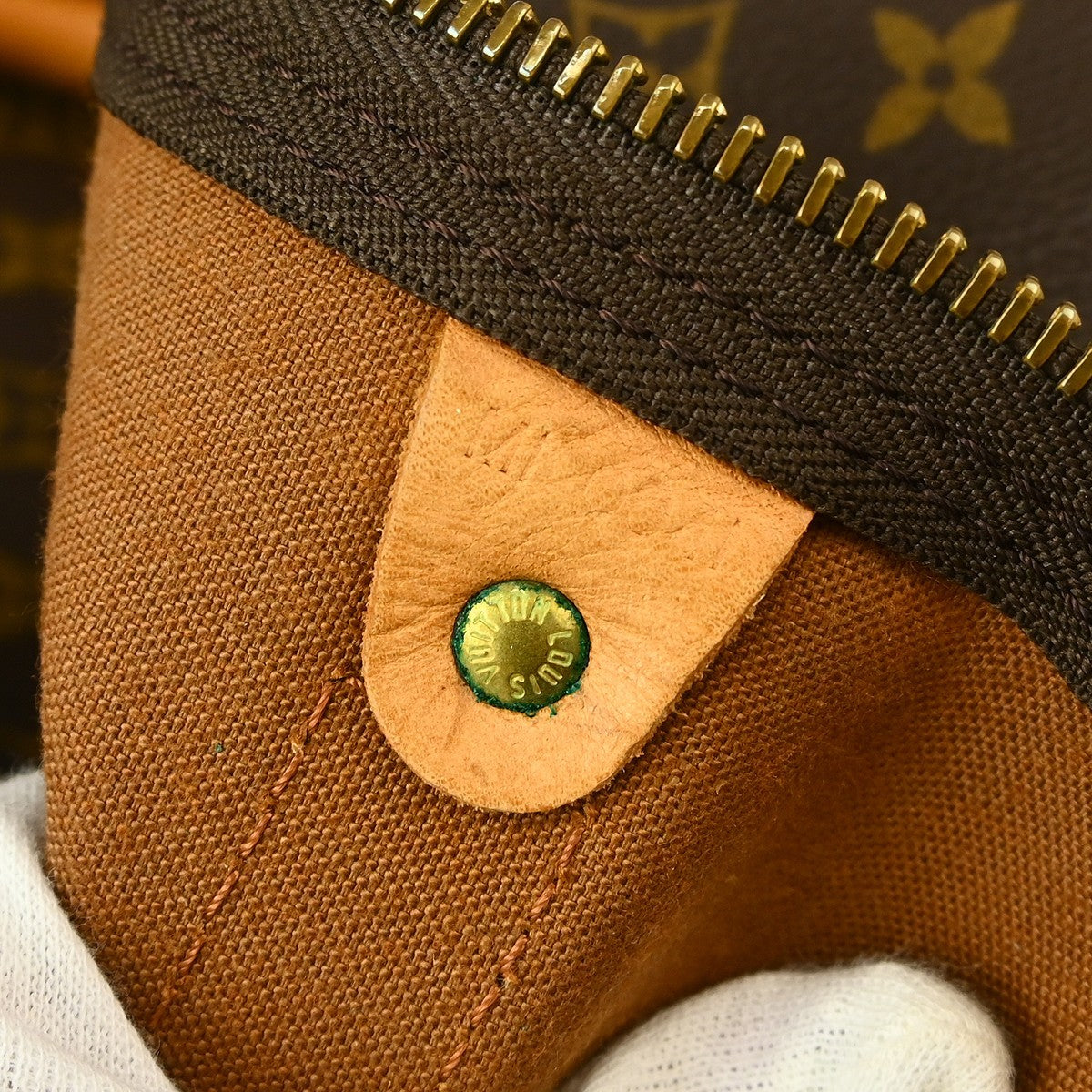Louis Vuitton Monogram Keepall 55 Travel Duffle Handbag - Brown, Leather and Monogram Canvas