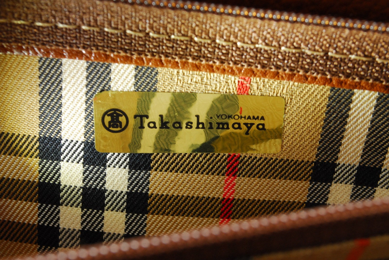 Burberry Nova Check Hand Tote Bag - Brown, Leather