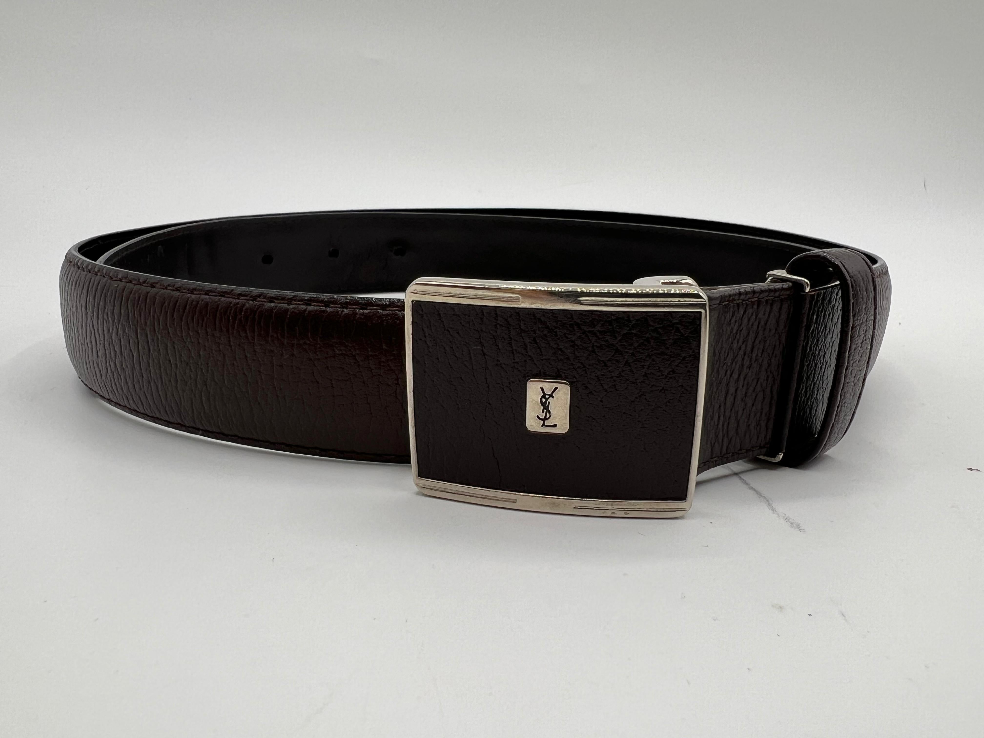 Yves Saint Laurent Vintage Brown Belt