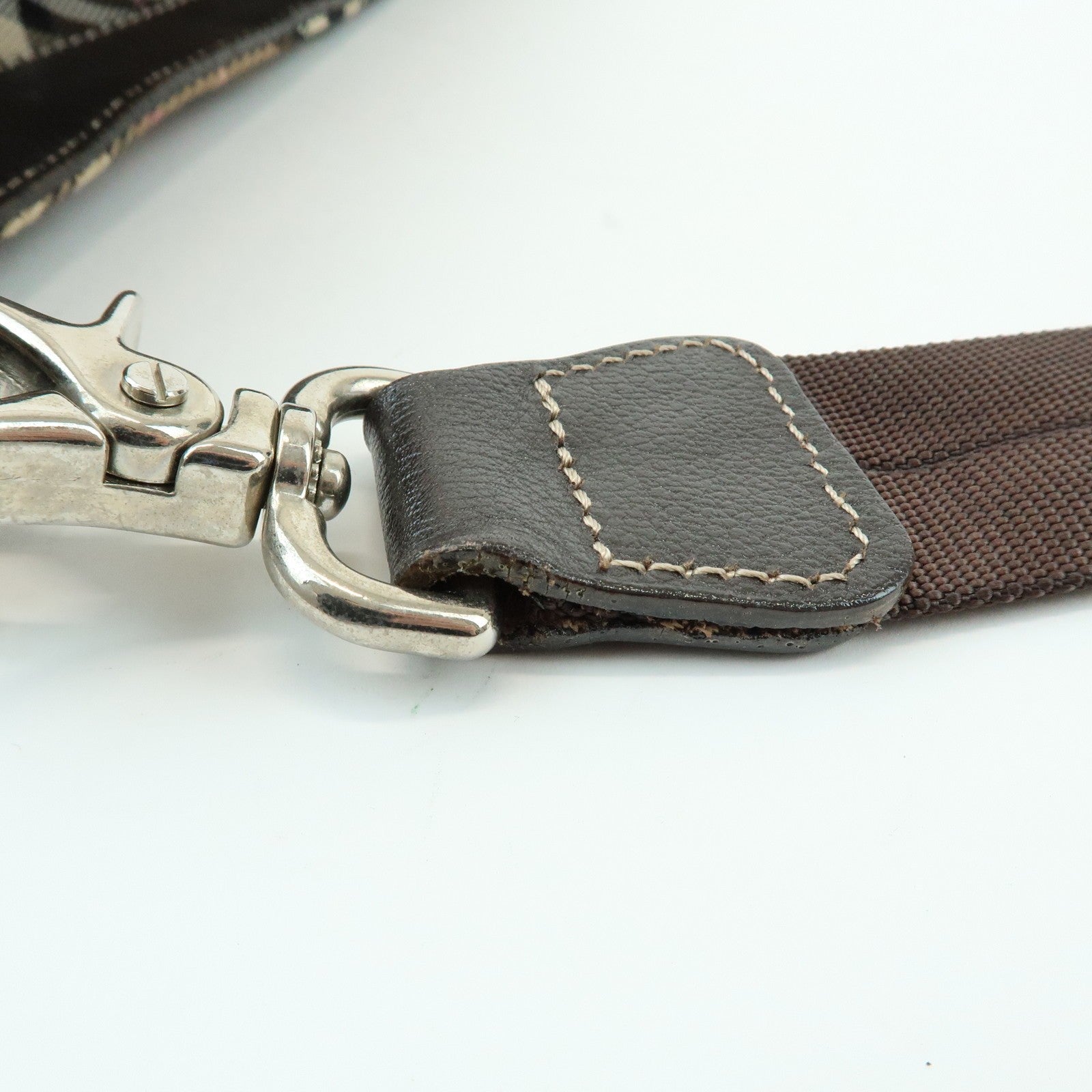 Burberry Nova Plaid Shoulder Bag - Brown, Canvas, Leather