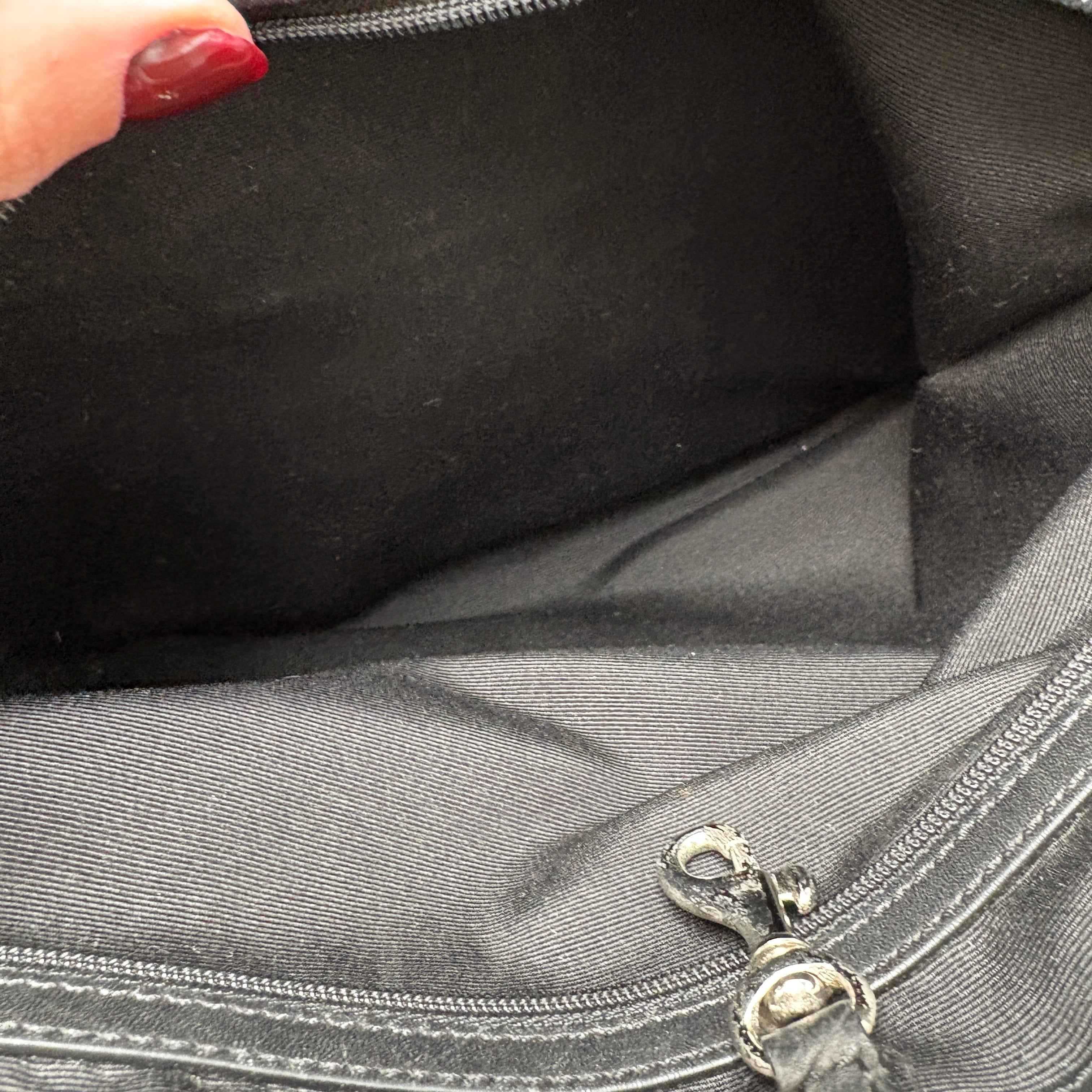 Coach Black Signature Monogram Tote Bag