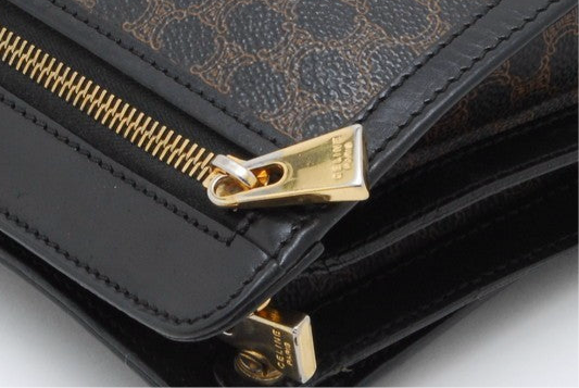 Celine Macadam Clutch Bag - Black, PVC Leather