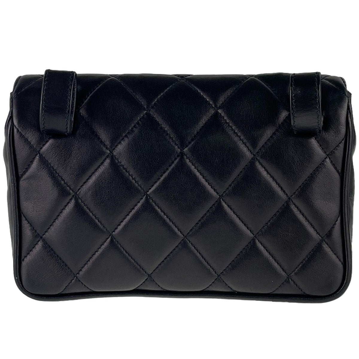 CHANEL Matelasse Waist Bag - Black, Lambskin Leather