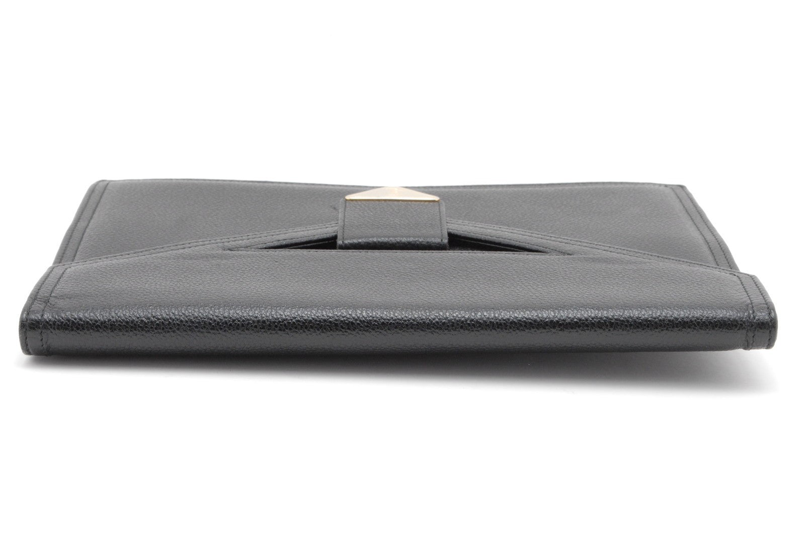 Yves Saint Laurent Envelope Clutch - Black, Leather