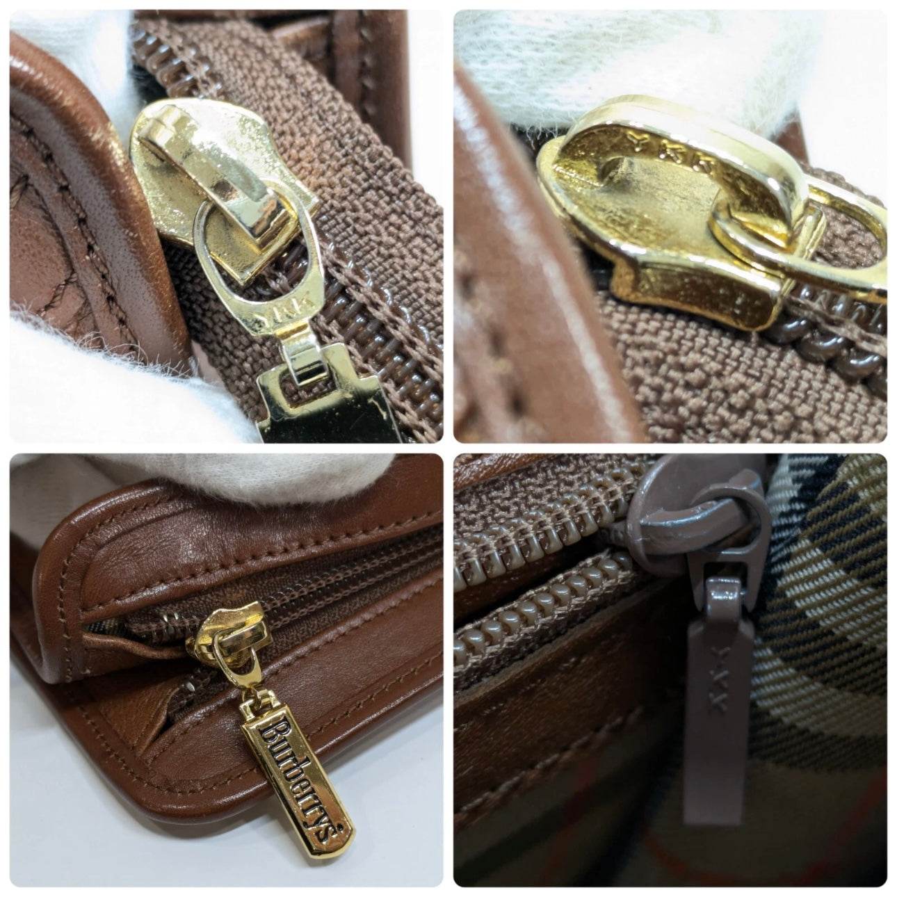 Burberrys Vintage Clutch Bag- Brown leather