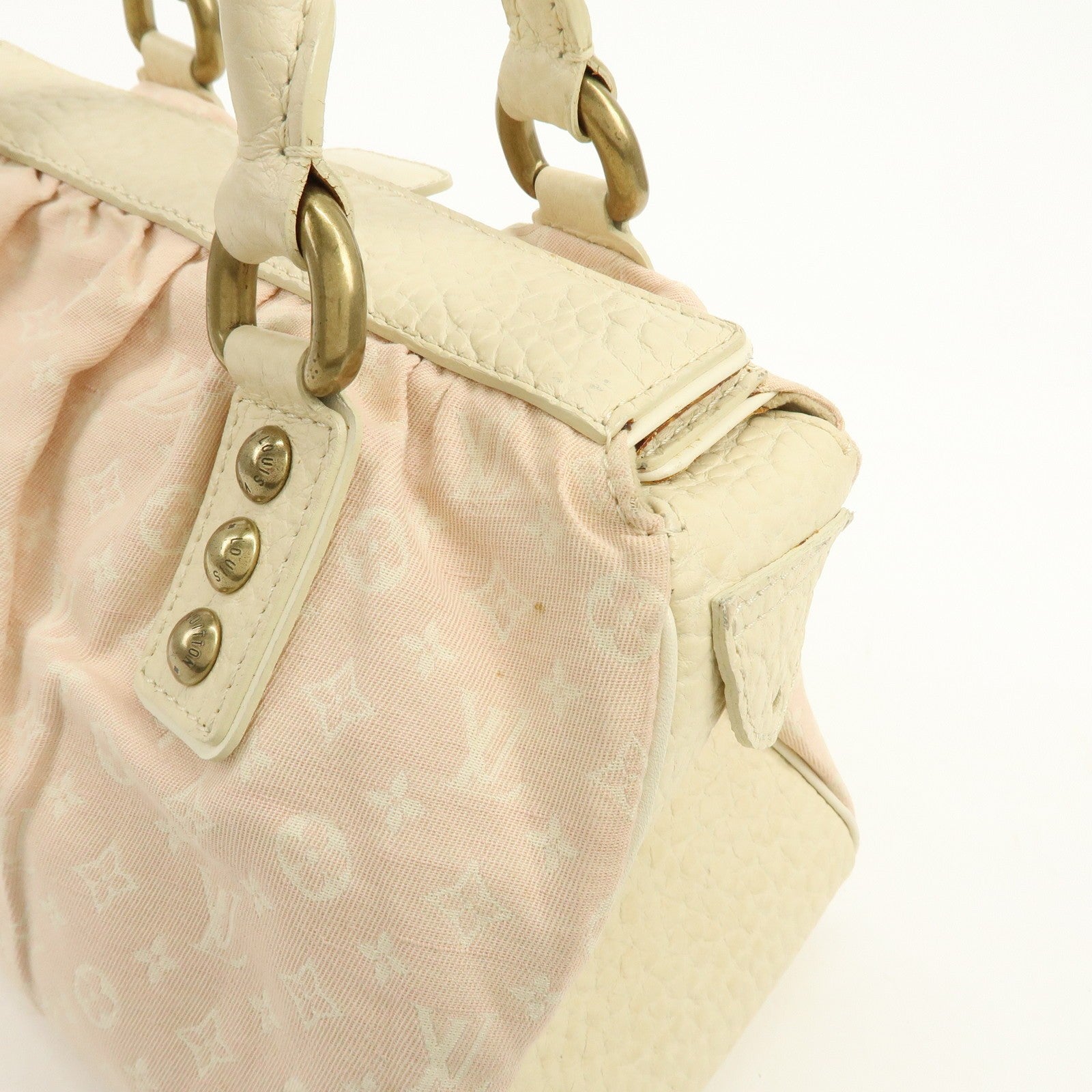 Louis Vuitton Monogram Mini Lin Trapez PM Handbag - Rose, Canvas