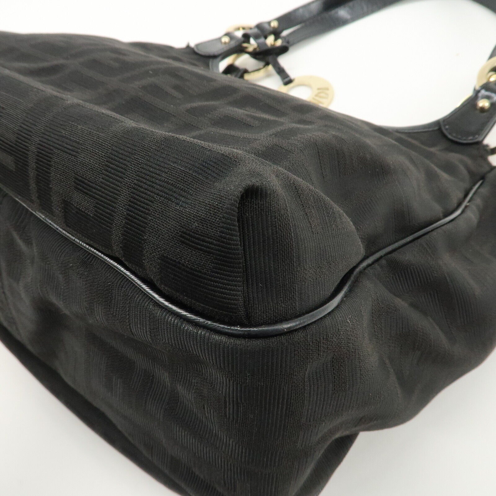 Fendi Zucca Tote Bag - Black, Canvas and Leather