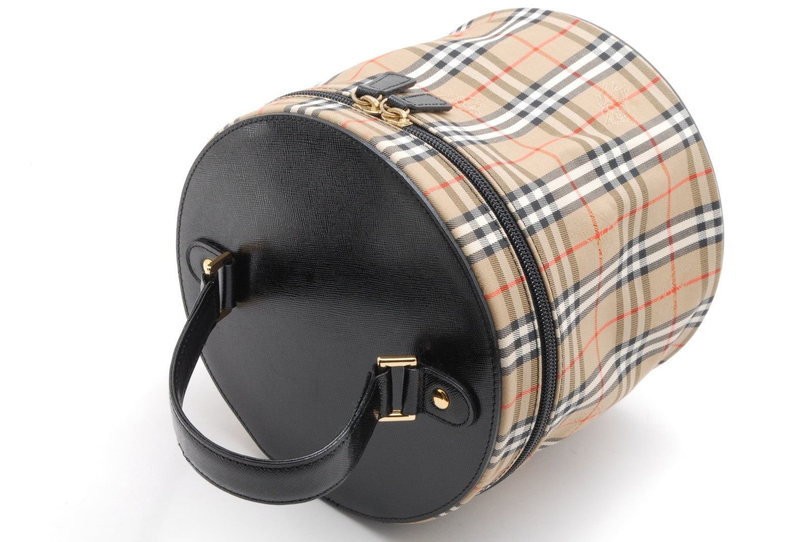 Burberry Vanity Bag Handbag - Beige, Leather