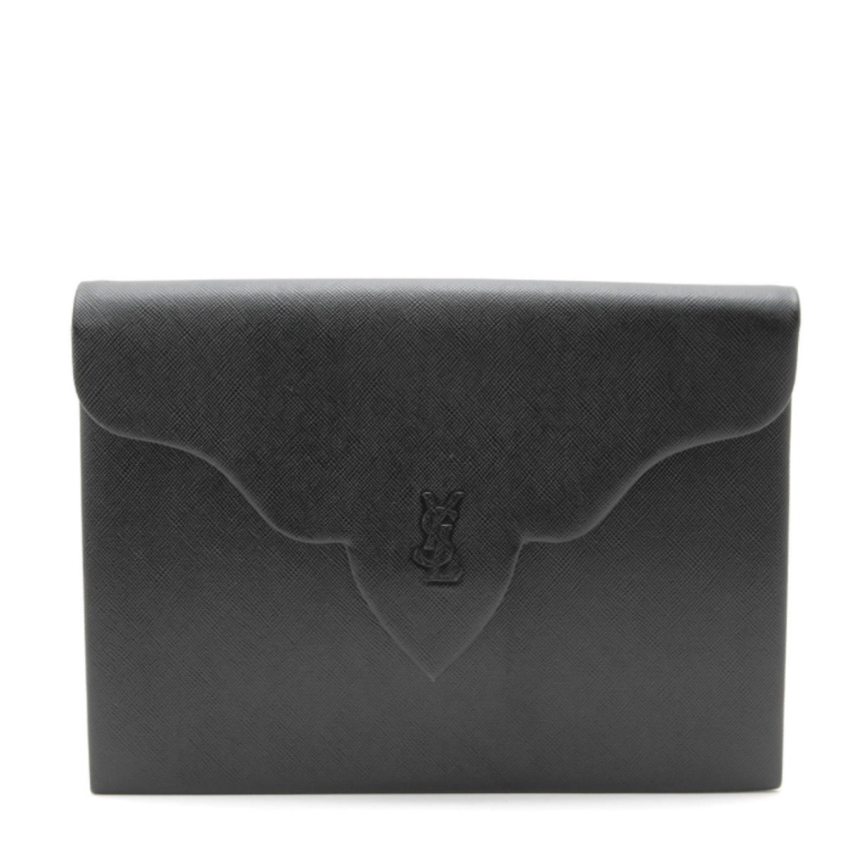 Saint Laurent Yves Saint Laurent Clutch Bag - Black, Leather