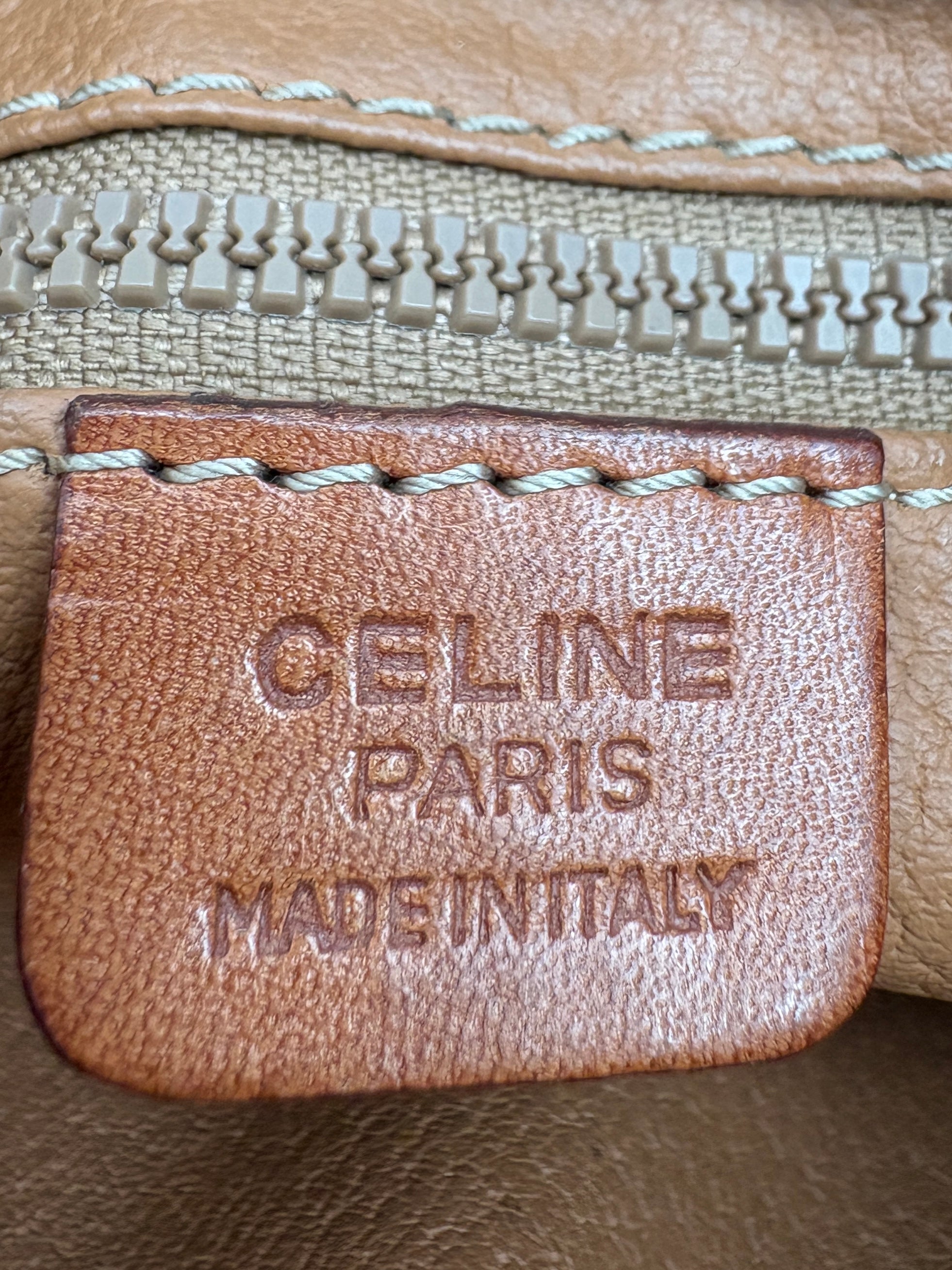 Celine Macadam brown clutch