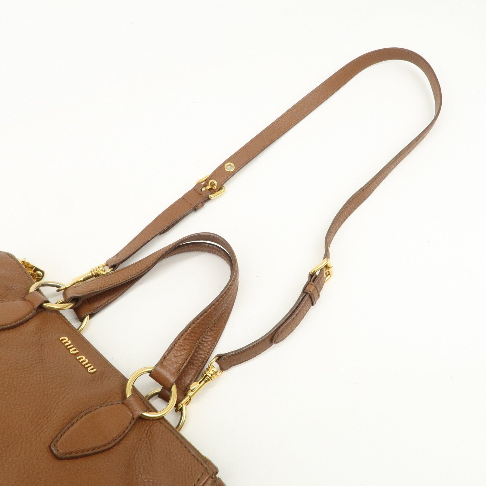 Miu Miu Hand Bag - Brown, Leather
