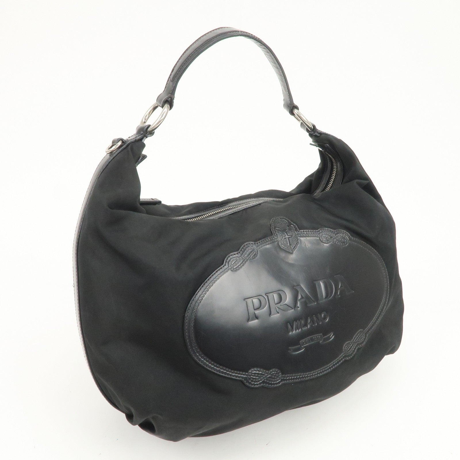 Prada Shoulder Bag - Black, Nylon, Leather