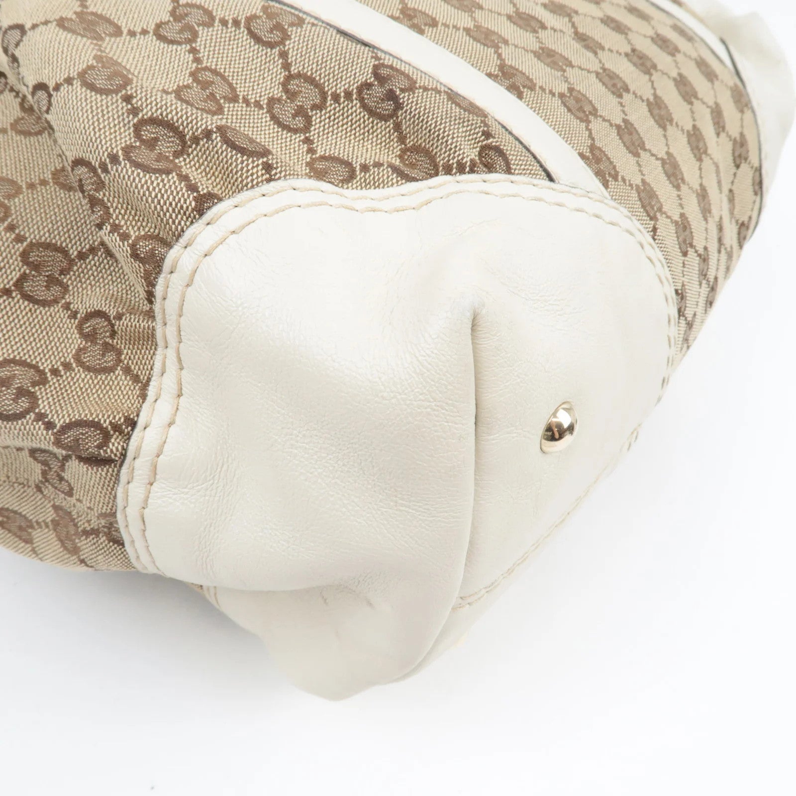 Gucci Tote Bag - Beige, GG Canvas and Leather