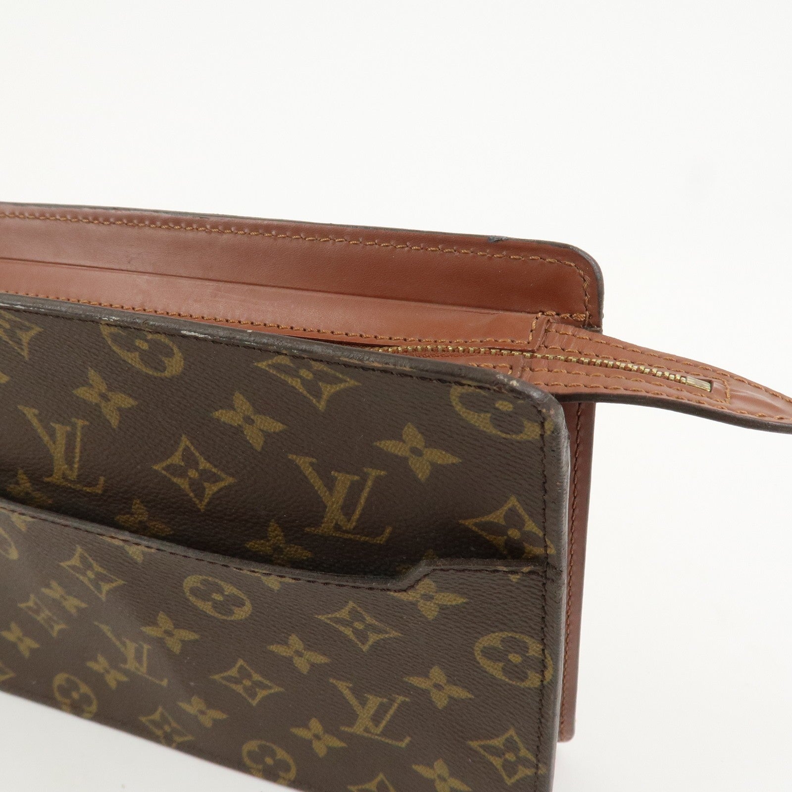 Louis Vuitton Monogram Pochette Homme Clutch Bag - Brown, Monogram Canvas, Leather