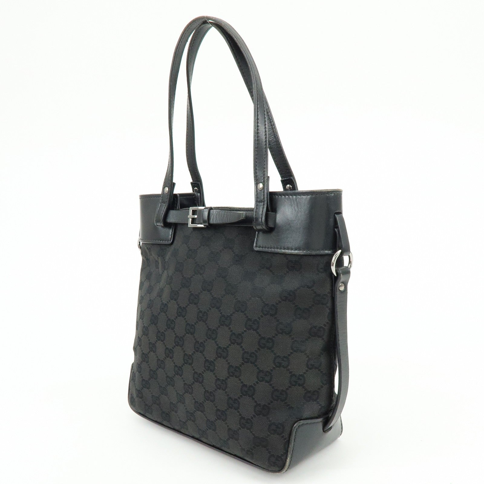 Gucci Tote Bag - Black, Canvas Leather