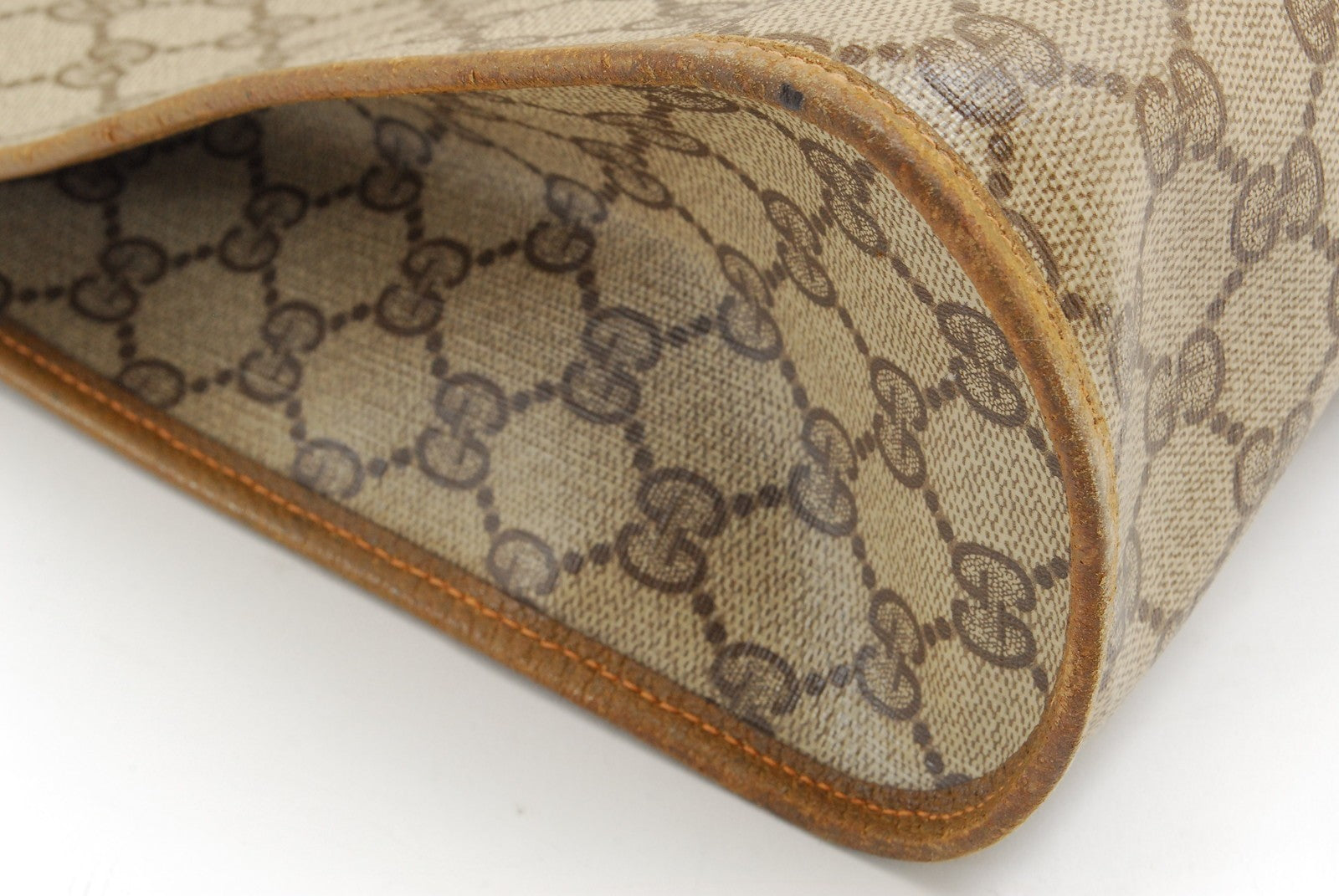 Gucci Vintage GG Supreme Shoulder Bag - Brown, PVC Leather