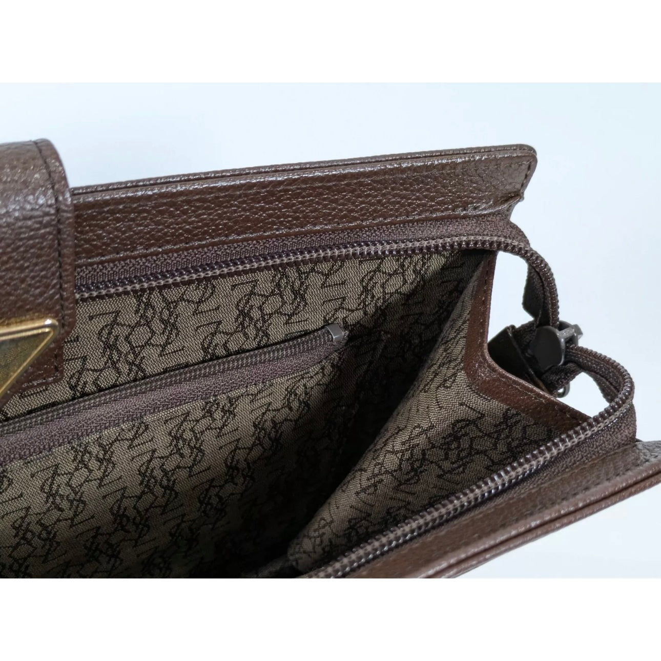 Yves Saint Laurent clutch leather