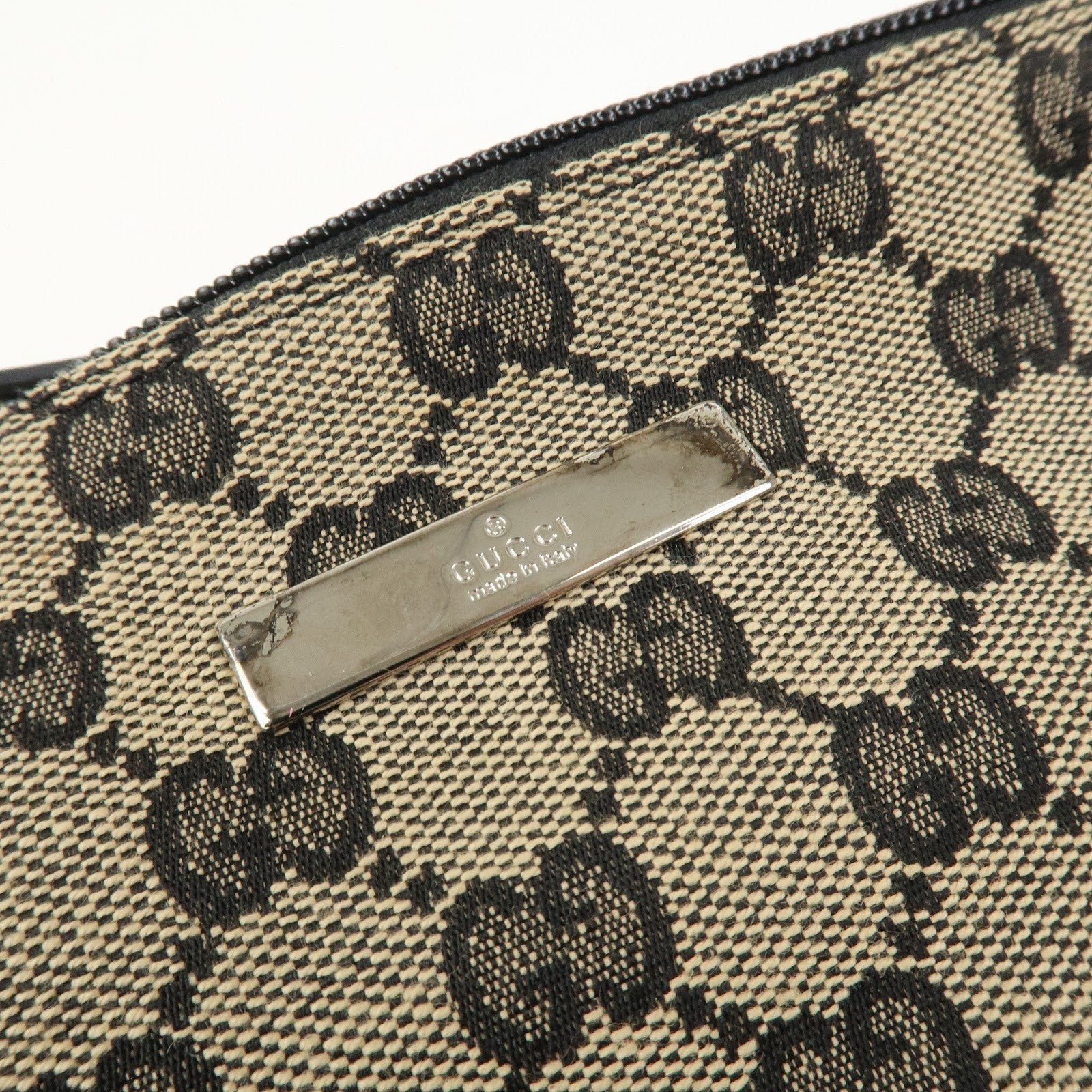 Gucci Boat Hand Bag - Beige, Canvas