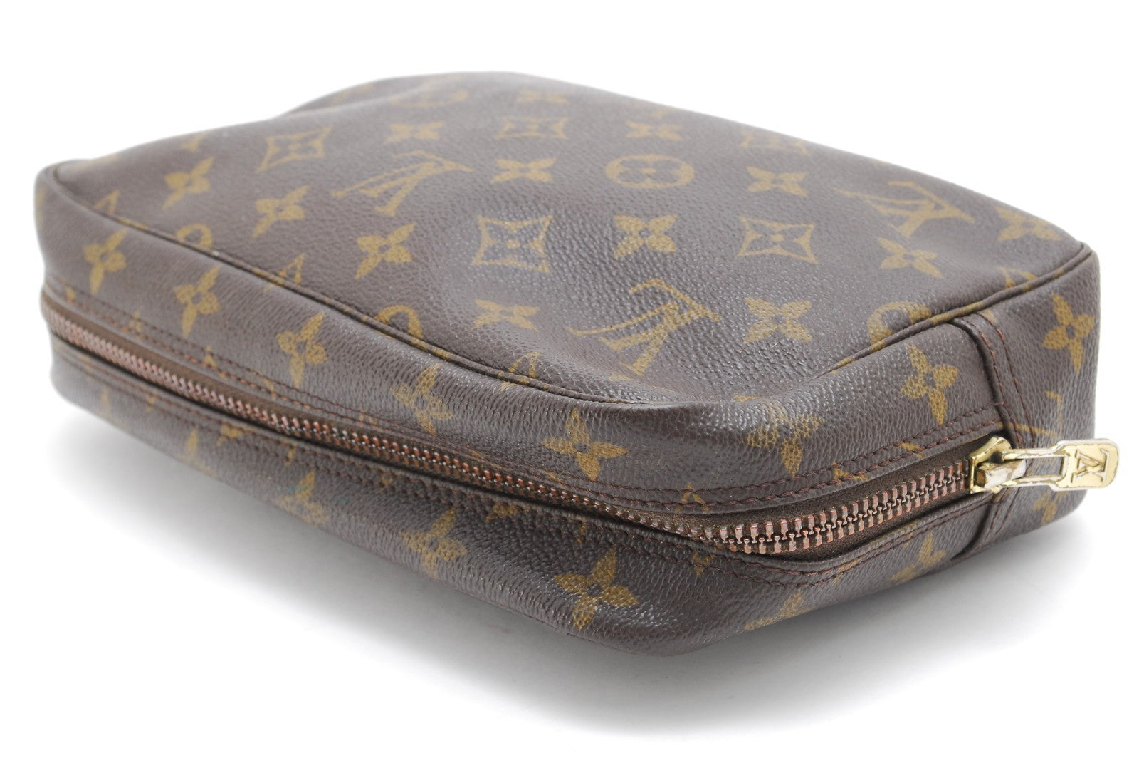 Louis Vuitton Monogram Trousse Toilette 28 Pouch - Brown, Leather
