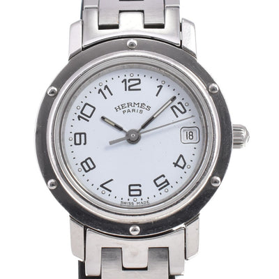 Hermès Clipper CL4.210 Watch - White, Stainless Steel