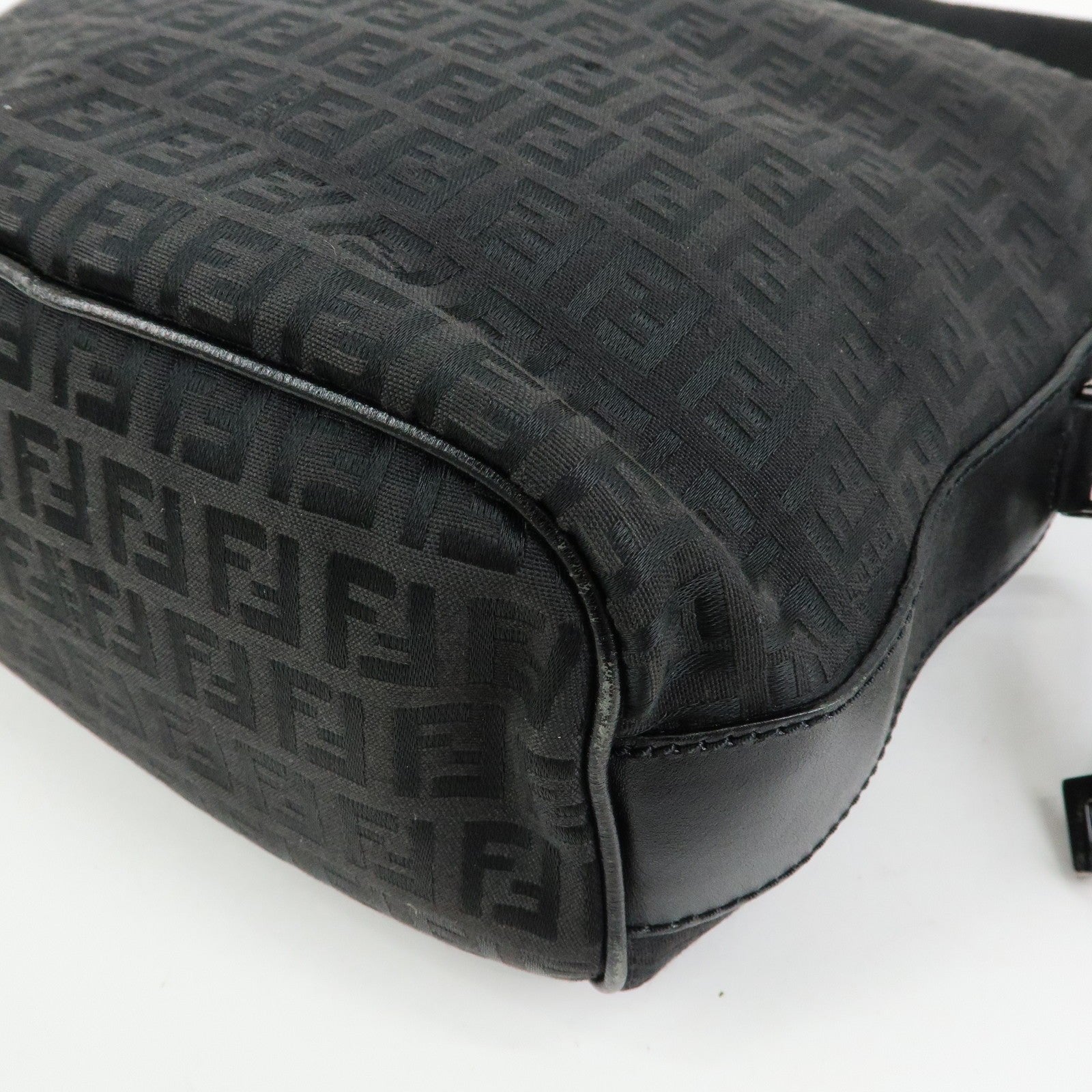 Fendi Shoulder Bag - Black, Canvas, Leather