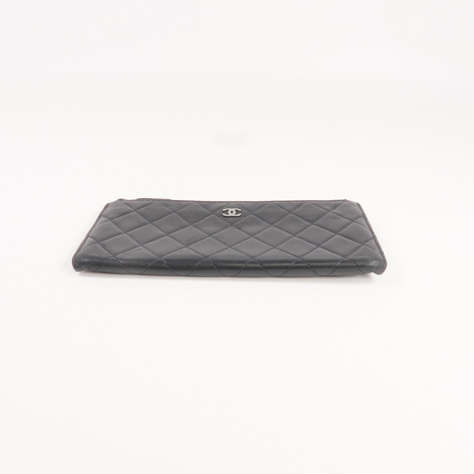 Chanel CC SHW Long Wallet - Black, Lambskin Leather