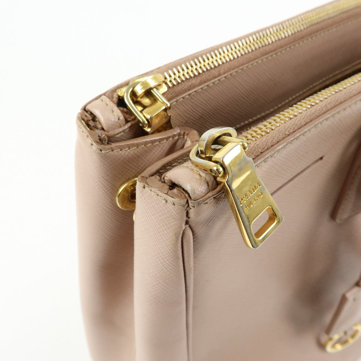 Prada Galleria Tote Handbag - Pink Beige, Saffiano Leather