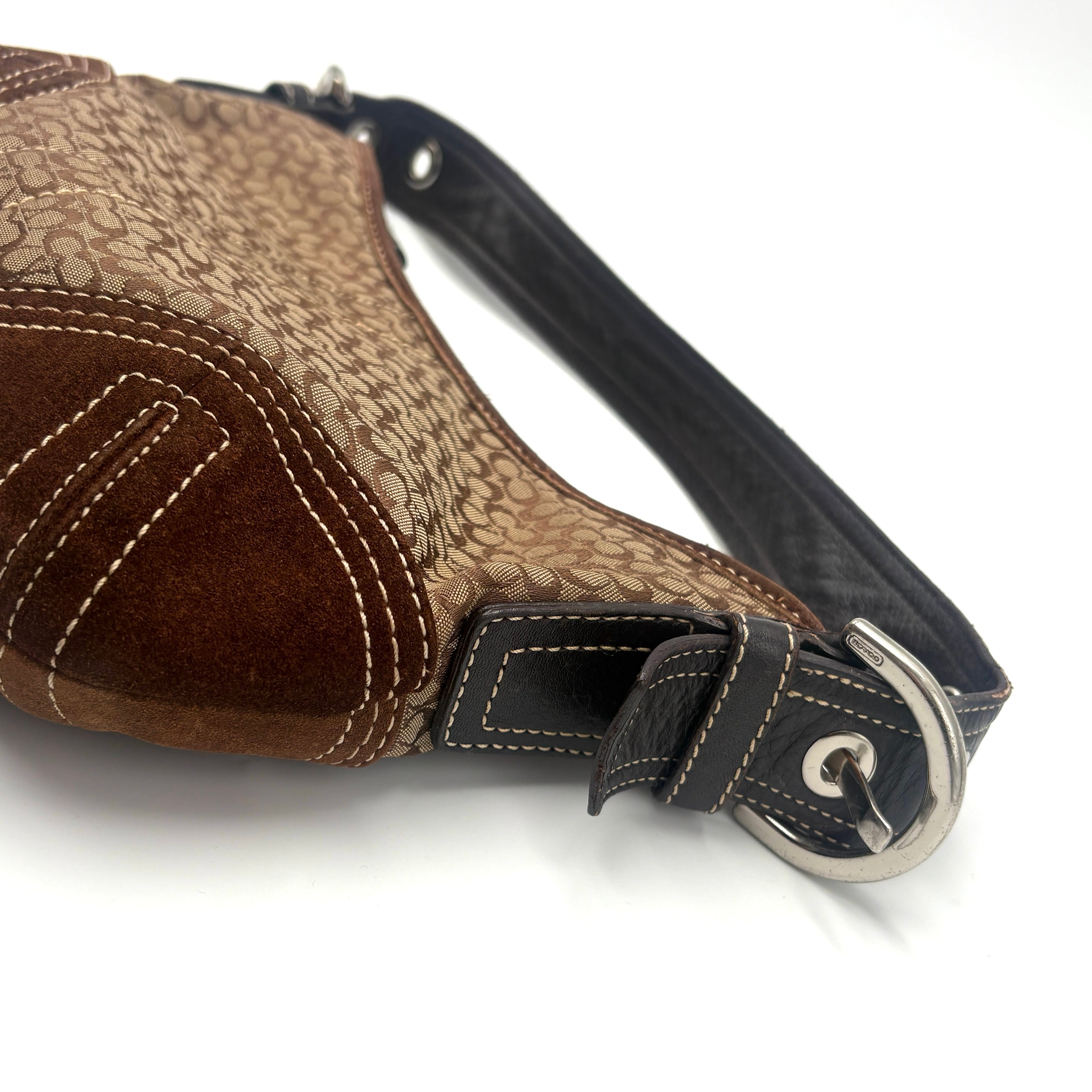 Coach Signature Suede Bag