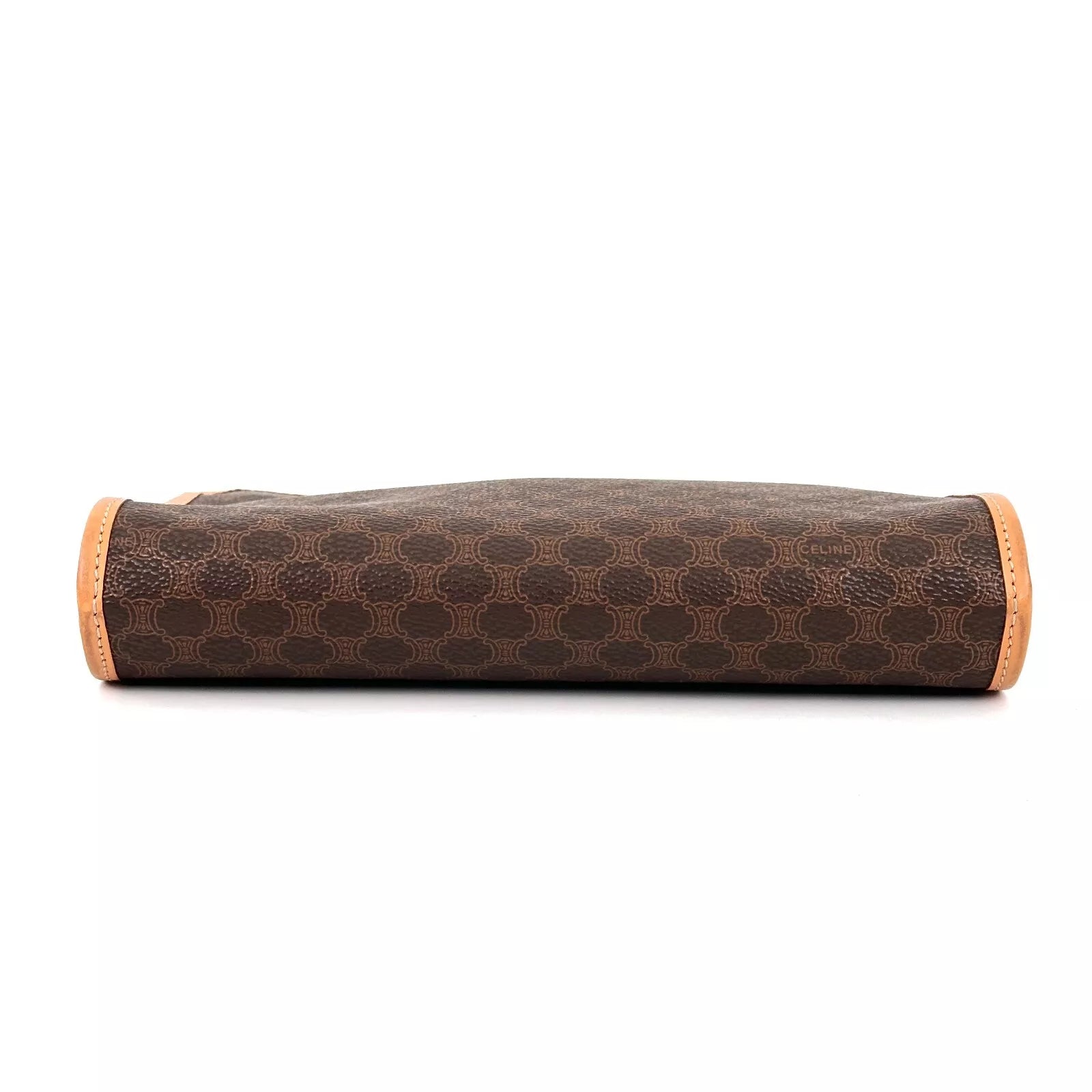 CELINE Clutch Bag - Brown, PVC Leather